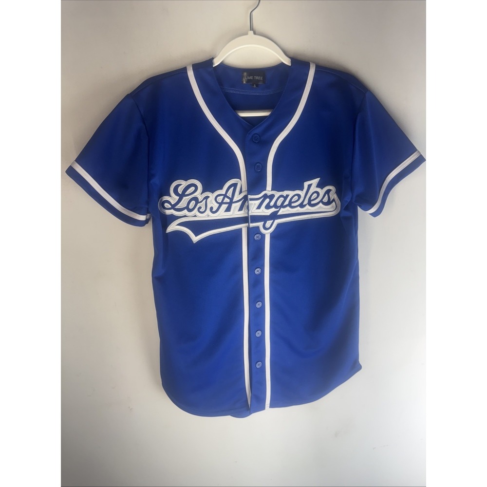 Los Angeles LA Jersey Top - Blue / White - Large Logo - size S